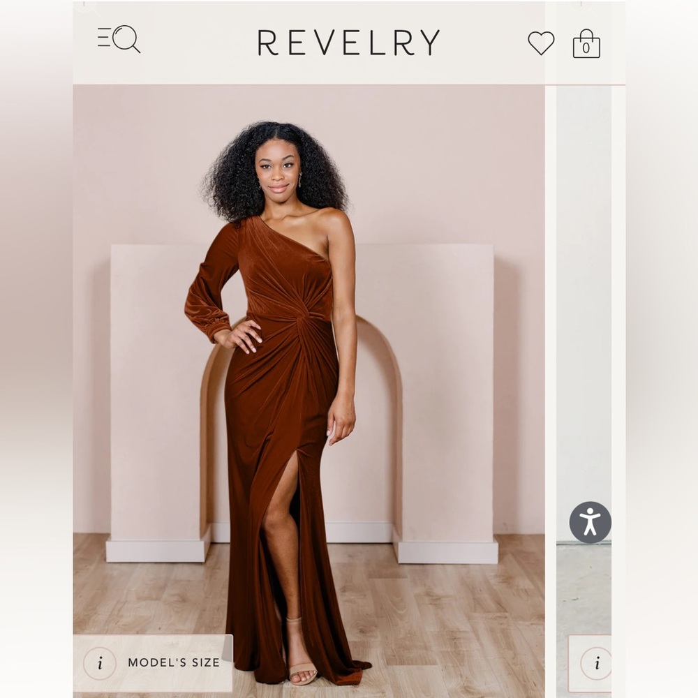Revelry Aurora Dress Rust